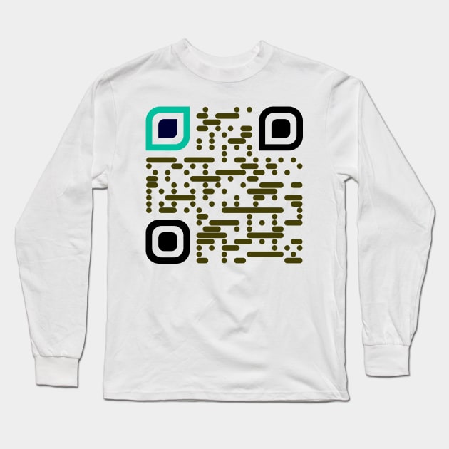 QR Code Long Sleeve T-Shirt by REDXDEAD